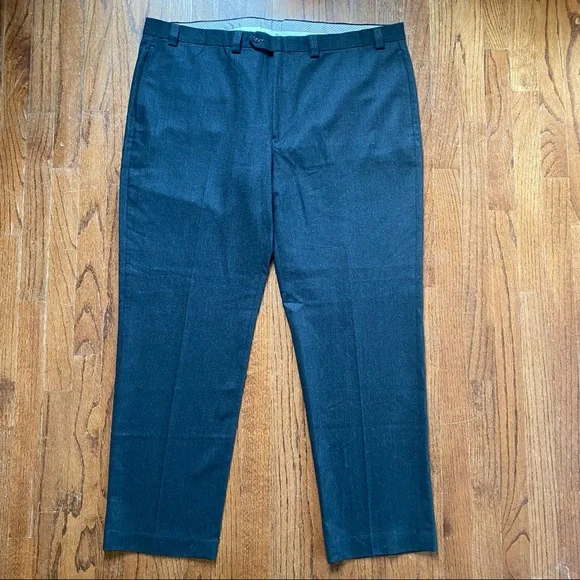 Lauren Ralph Lauren Dress Pants Mens Size 44 Wool Charcoal Grey Trousers - Picture 13 of 14